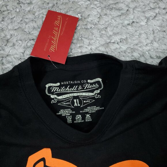 Baltimore Orioles Mitchell & Ness Cooperstown Collection Black Logo T-Shirt XL - Picture 4 of 6